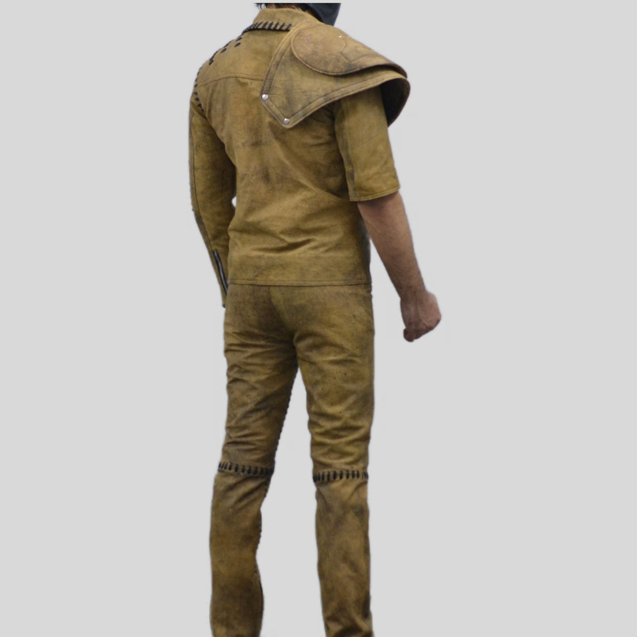 Mad Max 4 Fury Road Tom Hardy Distressed Leather jacket and Pant Complete Suit Costume