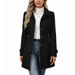 Women's Classic Wool Single Breasted Coats