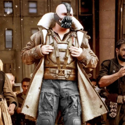 Dark Knight Rises Brown Shearling Leather Bane Coat
