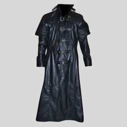 Hugh Jackman Van Helsing Black Leather Long Trench Coat