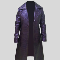 Suicide Squad Joker Genuine Leather Coat