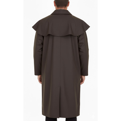 Men's Low Rider Duster Lightweight Cotton Brown Coat