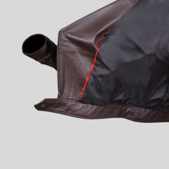 Women Brown Designer Biker Motorcycle Leather Jacket