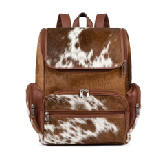 Real Cowhide Backpack Bag  - Travel Bag - Hiking Backpack for Men & Women