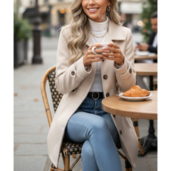 Women's Classic Wool Single Breasted Coats