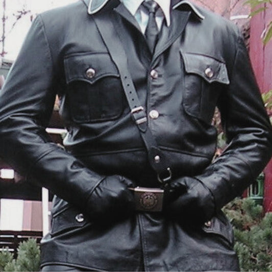 German World War 2 Uniform Tunic Leather Coat Jacket