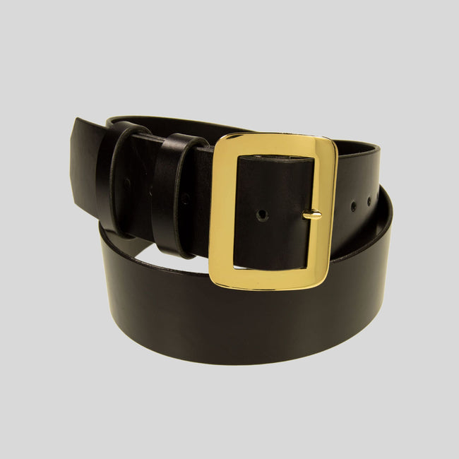 Leather Santa Claus Belt With Brass Clip