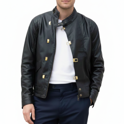 Mens Akira Kaneda Black Leather Jacket