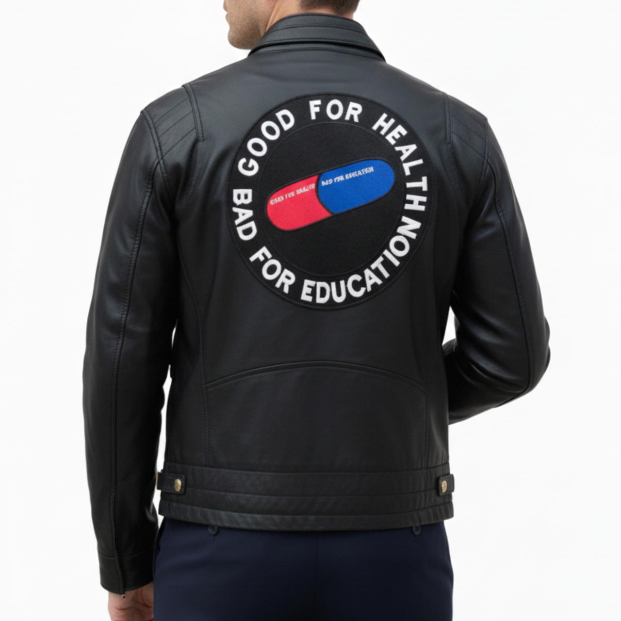 Mens Akira Kaneda Black Leather Jacket