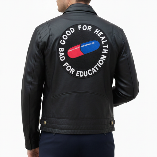 Mens Akira Kaneda Black Leather Jacket