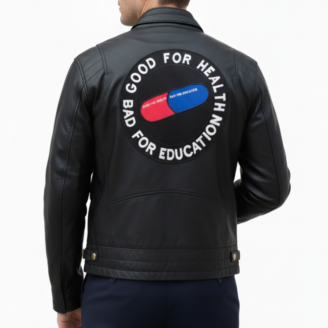 Mens Akira Kaneda Black Leather Jacket