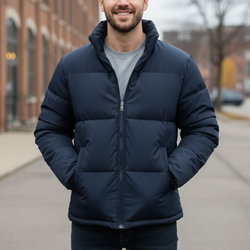 Men's Parchute Puffer Quilted Bomber Winter Jackets