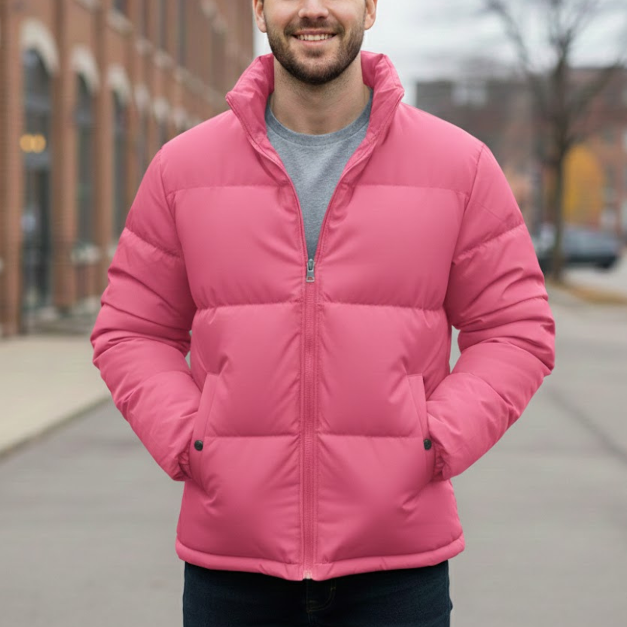 Men's Parchute Puffer Quilted Bomber Winter Jackets