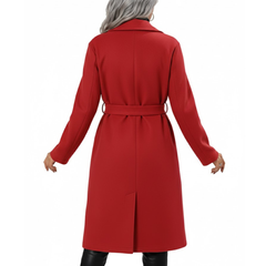 Doubel Breasted Premium Wool Overcoat For Women