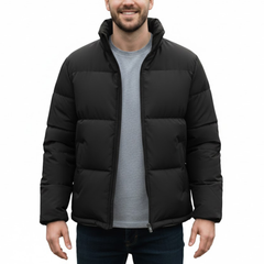Men's Parachute Puffer Quilted Bomber Winter Jackets