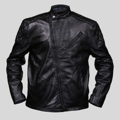 metal gear solid jacke Metal Gear Solid 5 The Phantom Pain Snake Biker Leather Jacket 2XL