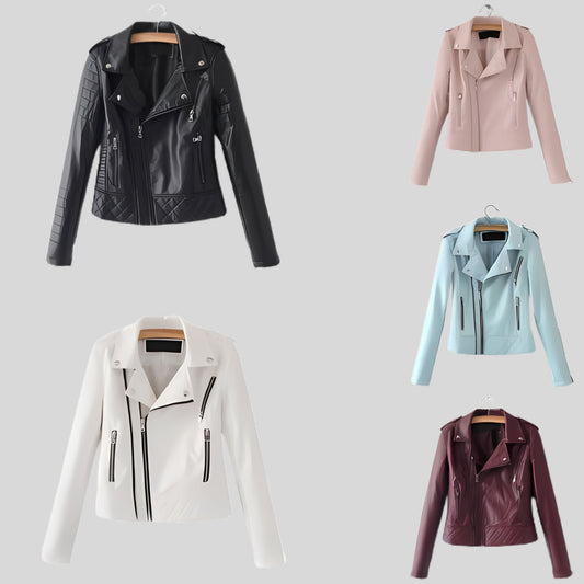 Women's Designer Motorcycle Biker Real Leather Jacket