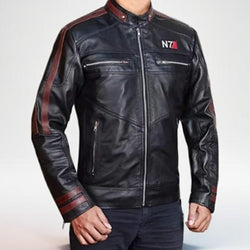 Mass Effect N7 3 Game Commander Shepard Leather Jacket