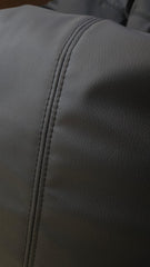 Large Genuine Leather Bean Bag Chair Cover | Round Gaming Lounge Seat
