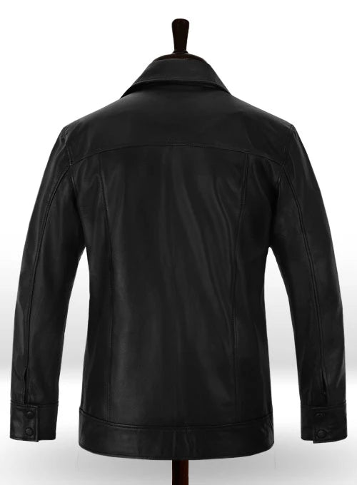 Elvis Presley American Singer 1968 comeback Special Black Leather Jacket