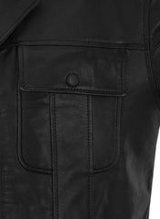 Elvis Presley American Singer 1968 comeback Special Black Leather Jacket