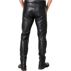 Lee Brandon The Crow Movie Real Leather Draven Erick Black Coplay Costume Trouser Pant