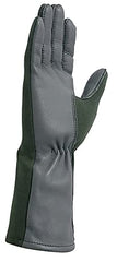Nomex Military Flight Gloves Olive Drab | Genuine Leather Pilot & Aviator Gloves