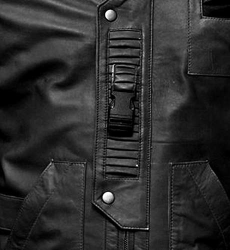 Mens Brown Classic Fashion Pilot Finn War Genuine Leather Jacket