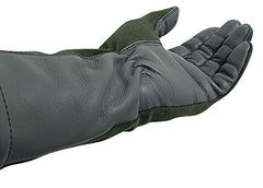 Nomex Military Flight Gloves Olive Drab | Genuine Leather Pilot & Aviator Gloves