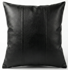 Modern Geometric Black & White Yin Yang Leather Throw Pillow Cushion covers