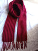 Red Anime-Inspired Crochet Scarf – Handmade Cotton Yarn Cosplay Accessory