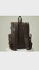 Backpack Bag- Natural Cowhide Hair on Real Leather Brown - Travel Hiking Backpack
