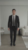 Black Genuine Lamb Leather Necktie - Premium Hand-Crafted Skinny Tie