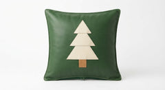 Minimalist Christmas Tree Winter Cushion Cover – Holiday Decor