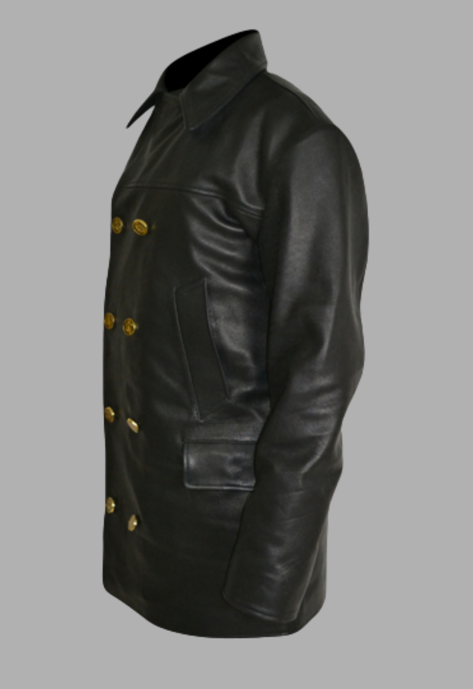 WW2 Uboat Doctor Who 3 Quarter Leather Coat