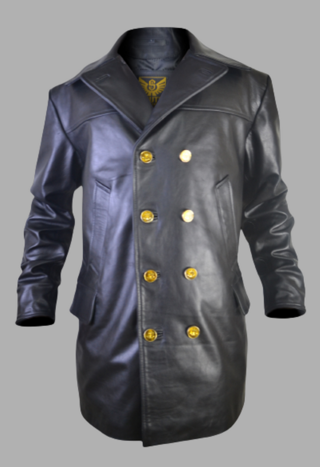 WW2 Uboat Doctor Who 3 Quarter Leather Coat