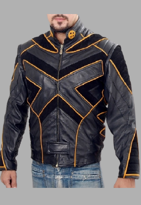 Men's Black X-Men:The Last Stand Moto Leather Jacket