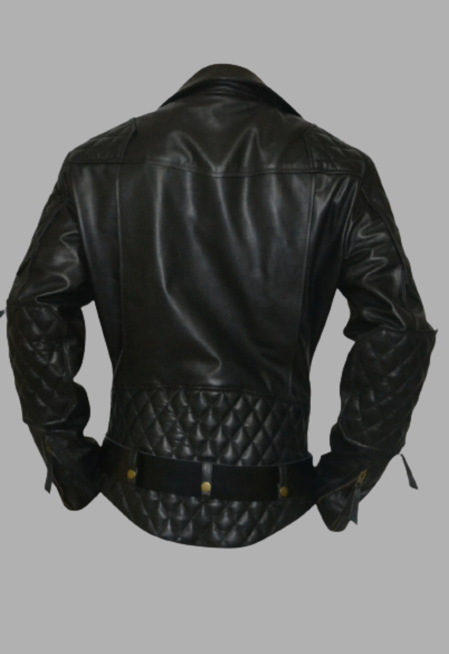 Columbia Motorbike Quilted Biker Leather Jacket