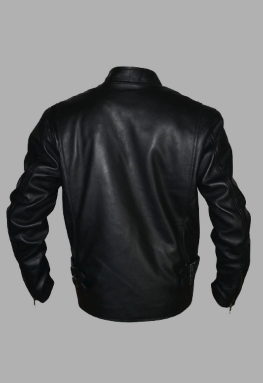 Mens Designer Motorcycle Racer Leather Jacket