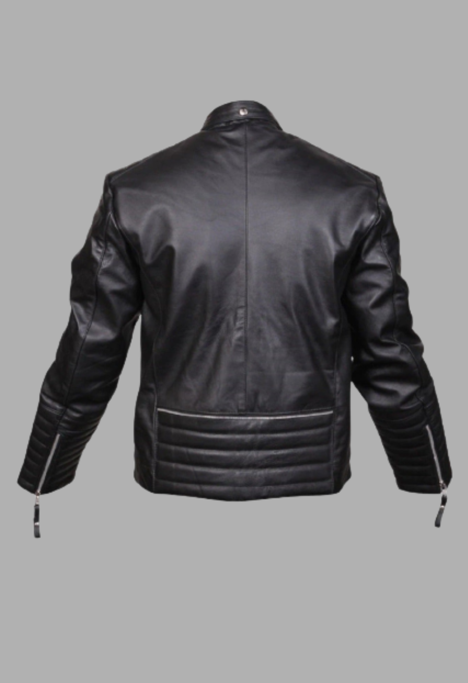Mens Designer Biker Leather Jacket
