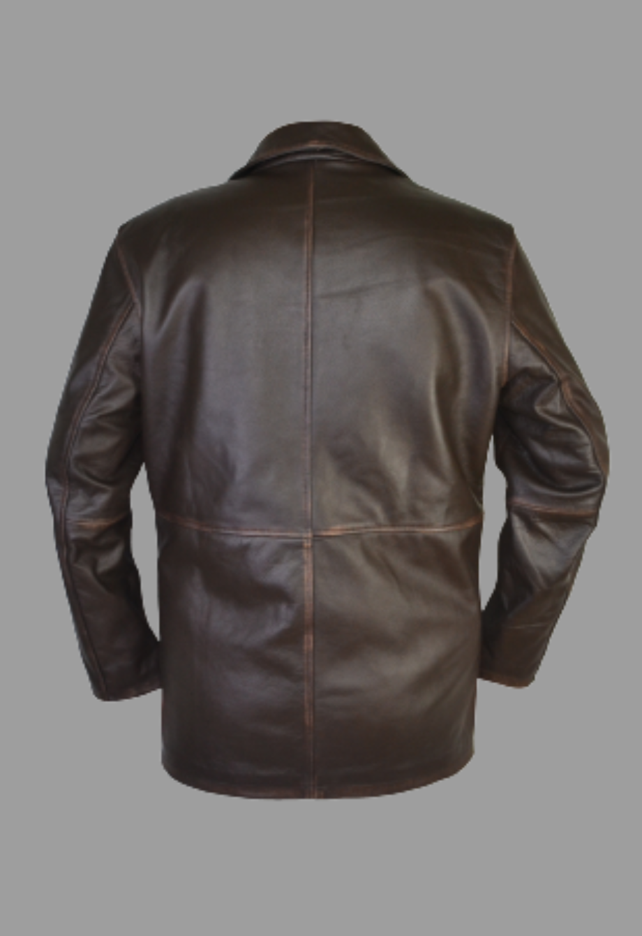 Supernatural Dean Winchester Jensen Ackles Antique Brown Leather Car Coat Jacket