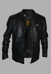 Mens Designer Motorcycle Racer Leather Jacket