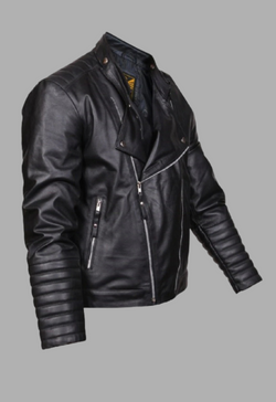 Mens Designer Biker Leather Jacket