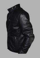 Mens Designer Motorcycle Racer Leather Jacket