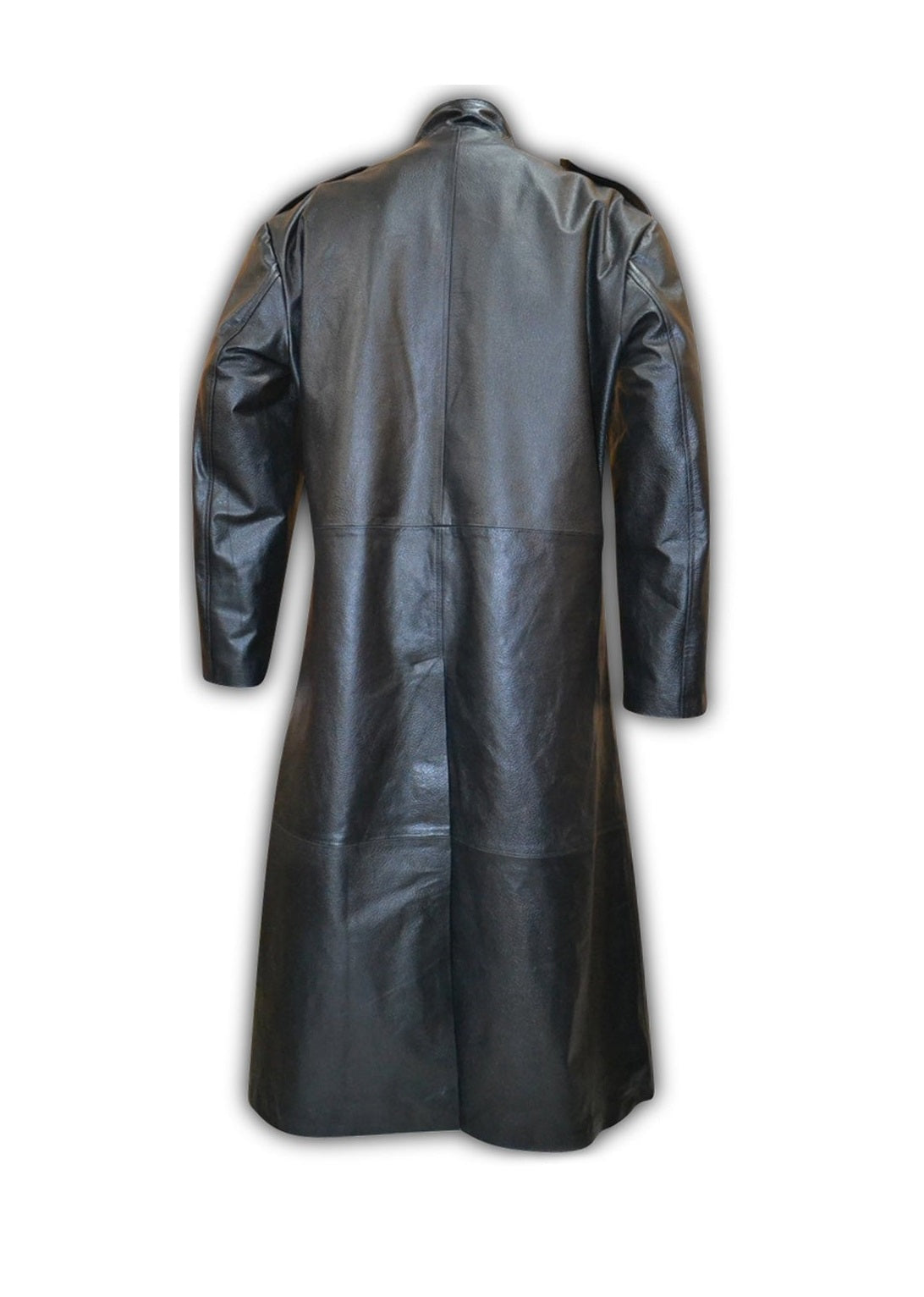 Mens Leather Imperial Military Royal Trench Long Coat