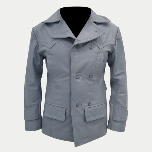 Submarine World War 2 German Three Qaurter Leather Coat