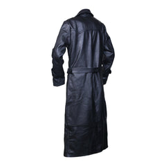 World War 1 R.F.C. Black Leather Flying Long Coat