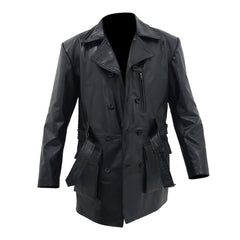 WW1 1917 U.S. Army Air Service Pilot Flying Barnstormer Black Leather Coat