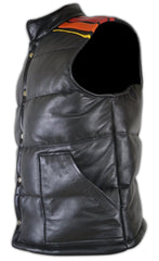 Vintage Tyler Durden Fight Club Simpson Puffer Leather Vest