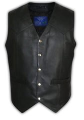 Mens Biker Designer Motorbike Leather Vest